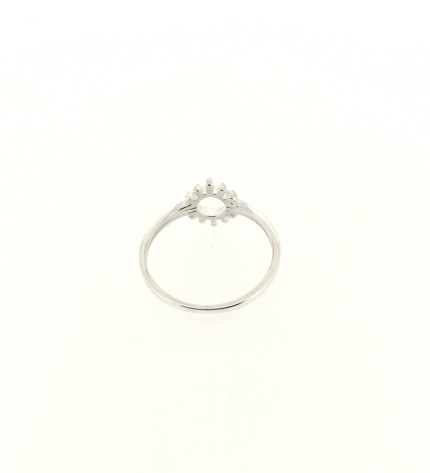 Womens Minimal Sun Ring Sterling Silver