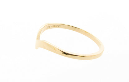 9ct Yellow Gold Wishbone Ring