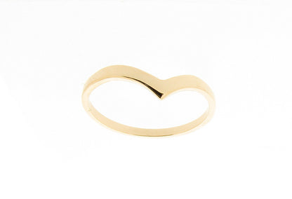 9ct Yellow Gold Wishbone Ring