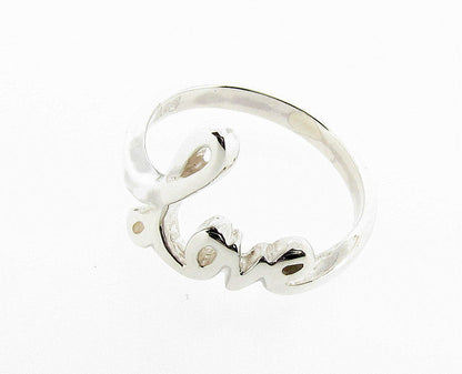 Love Ring Sterling Silver Ladies Girlfriend Wife Birthday Gift