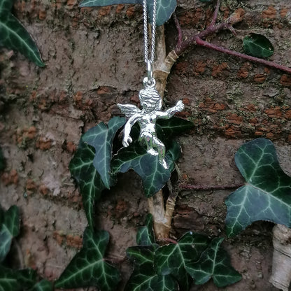 Christian Angelic Cherub Pendant Sterling Silver